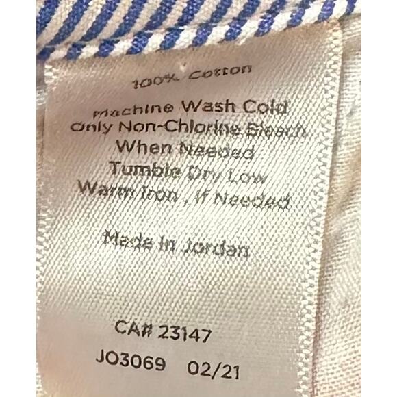 Talbots Relaxed Chino Pants Classic Chambray Blue Plus Size 16W - Picture 7 of 8